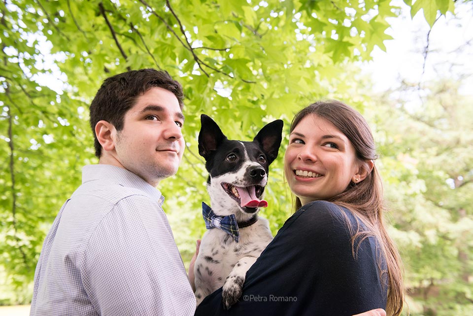 Brooklyn NYC family with a dog photography